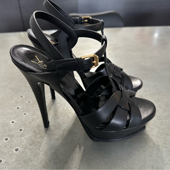 YVES SAINT LAURENT TRIBUTE PLATFORM HEELS 🔥 - Picture 3 of 10